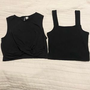 Black Crop Tank Bundle